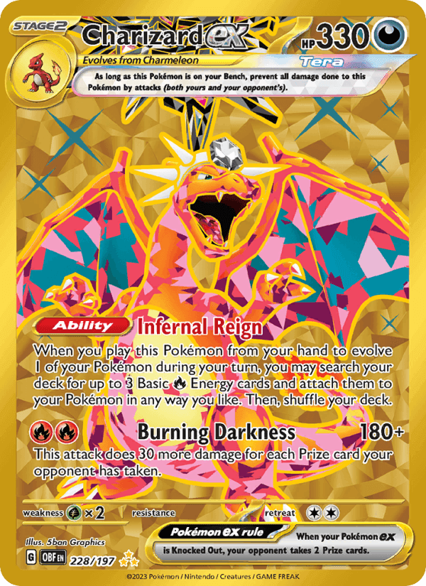 Charizard ex 228/197 — Obsidian Flames (Hyper rare)