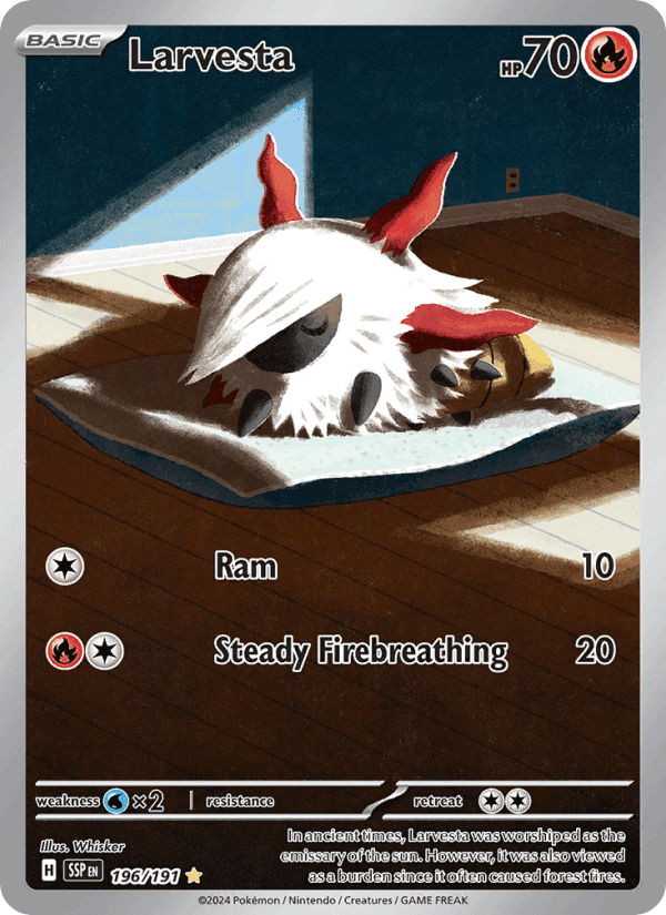 Larvesta 196/191 — Surging Sparks (Illustration rare)