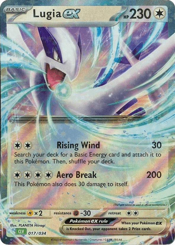 Lugia ex 017/034 — Trading Card Game Classic (Holo)
