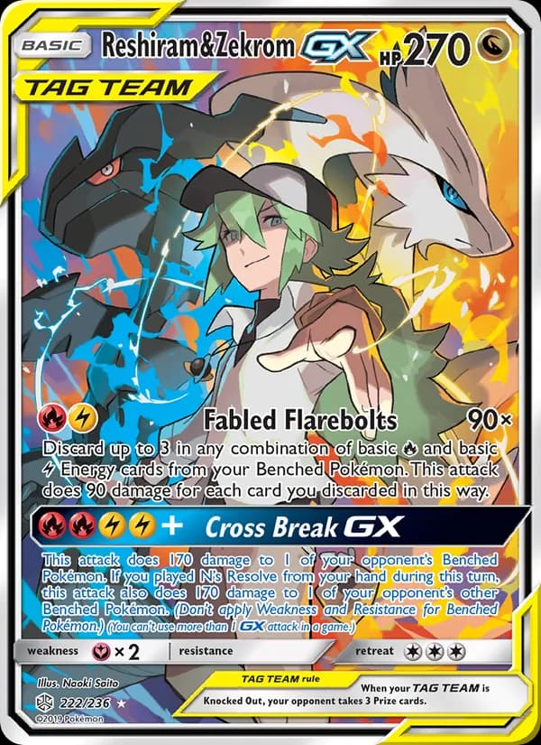 Reshiram & Zekrom GX TAG TEAM-GX
