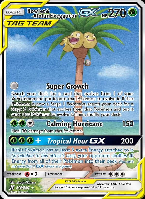 Rowlet & Alolan Exeggutor GX TAG TEAM-GX