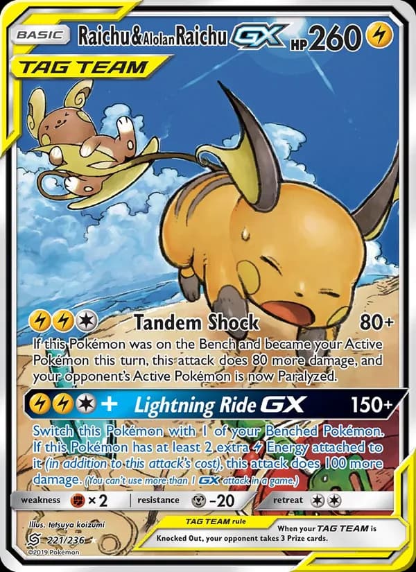 Raichu & Alolan Raichu GX TAG TEAM-GX