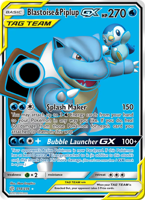 Blastoise & Piplup GX TAG TEAM-GX