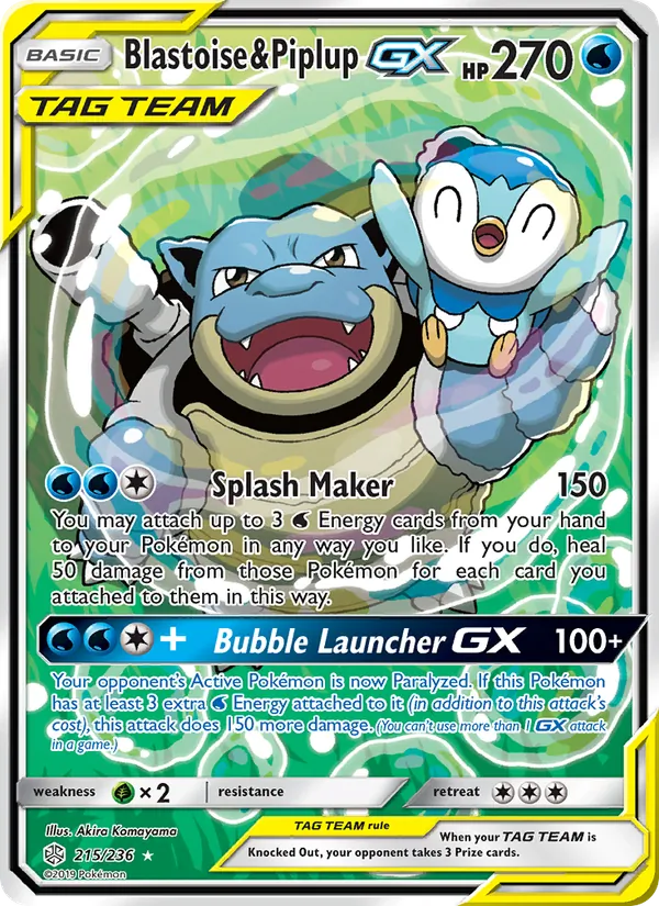 Blastoise & Piplup GX TAG TEAM-GX
